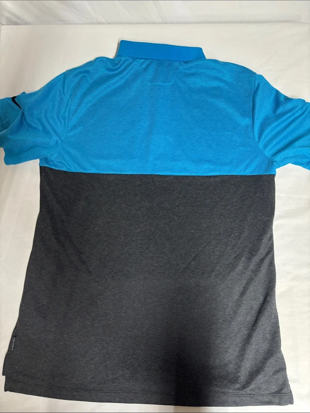 Nike Dri-FIT NFL On-Field Carolina Panthers Polo Shirt Men's Large Blue Performa